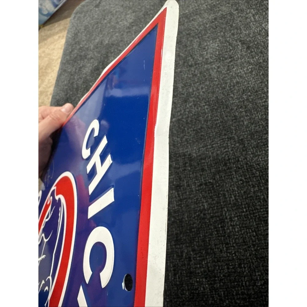 Lee Smith & Fergie Jenkins Signed Autograph Chicago Cubs Metal Sign MLB Baseball